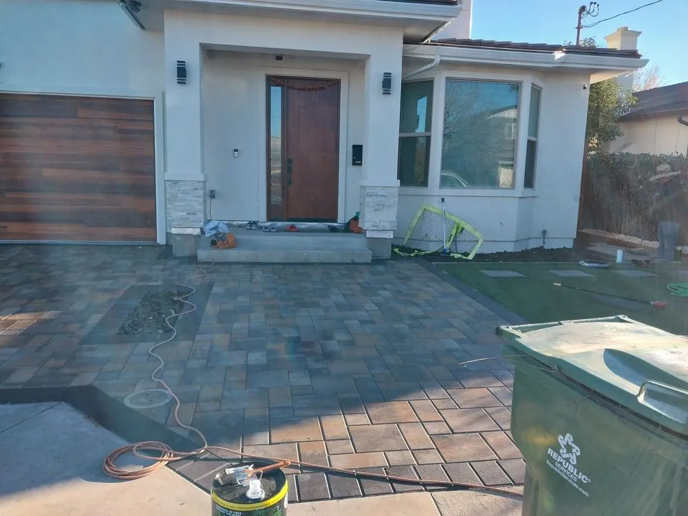 Local landscape installation in San Leandro, CA by Eagle Concrete