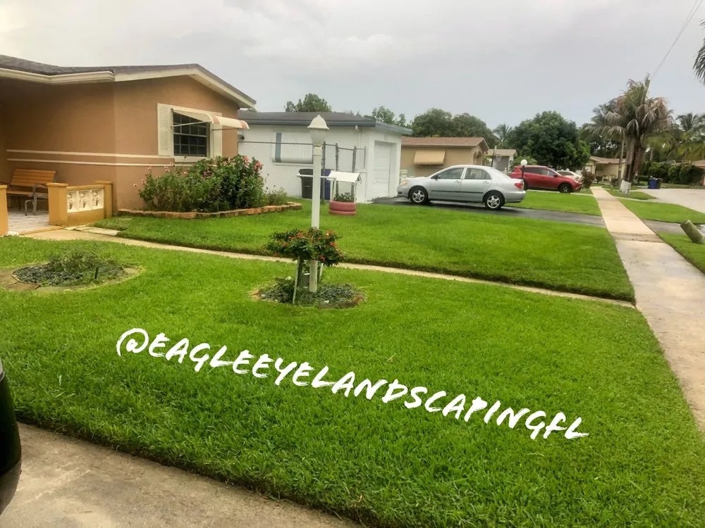 Expert lawn care service with custom design in North Miami, FL by Eagle Eye Landscaping