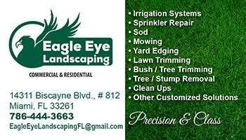Professional landscape design in North Miami, FL by Eagle Eye Landscaping