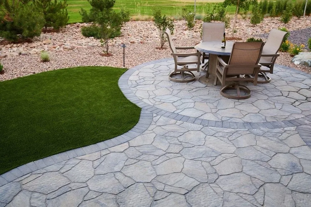 Custom landscape installation in Carson City, NV by Eagle Landscaping