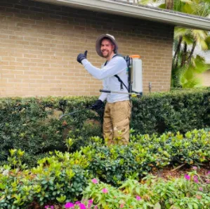 Custom garden landscaping in Largo, FL by Eagle Lawn Care and Pest Control