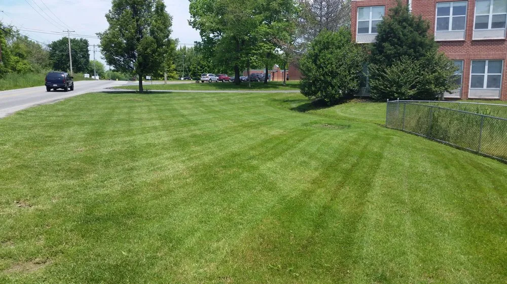 Custom lawn mowing service with custom design across Elkton, MD - Eagle Lawn Services