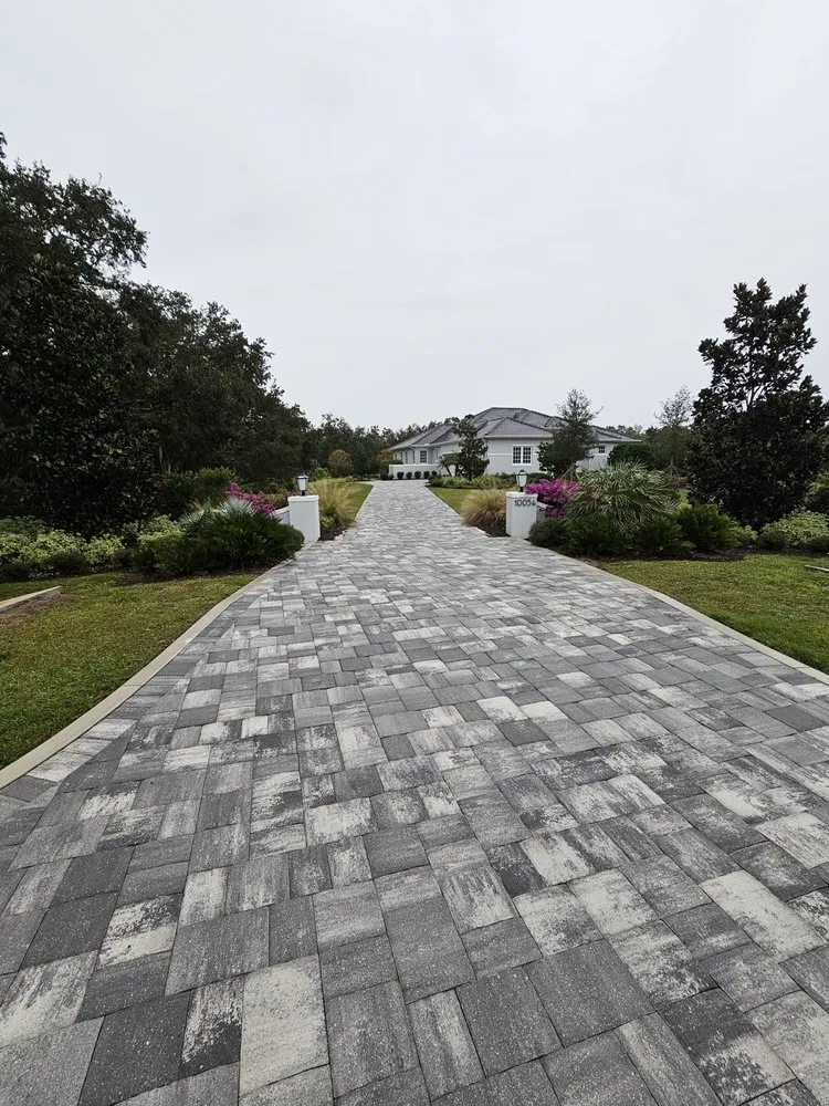 Local lawn mowing service for year-round maintenance in Bradenton, FL by Eagle Pavers Services