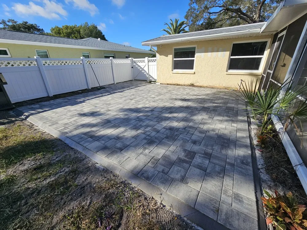 Professional landscape installation in Bradenton, FL by Eagle Pavers Services