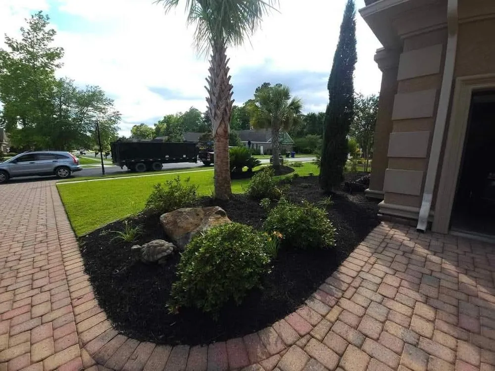 Affordable landscape installation in North Myrtle Beach, SC by Eagles Landscaping
