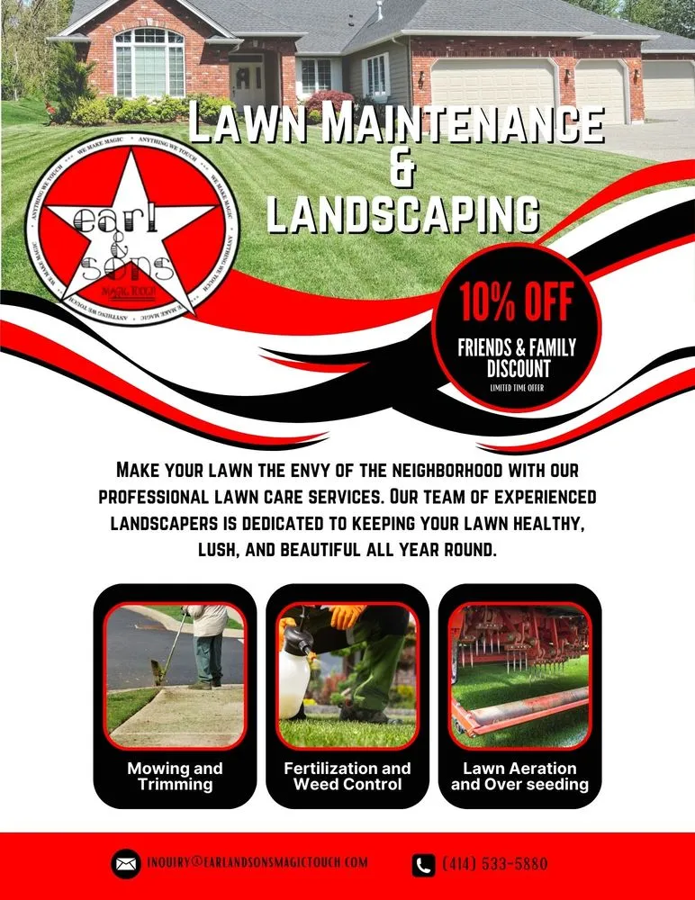 Custom lawn care service in Milwaukee, WI - Earl & Sons Magic Touch