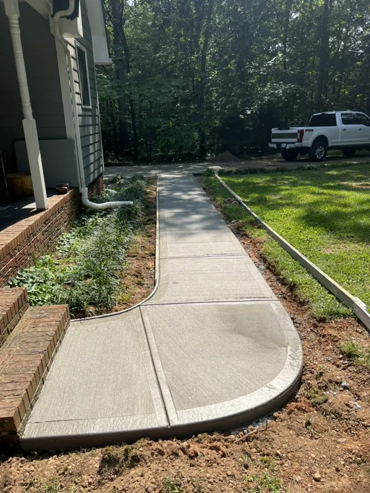 Custom landscape installation in Stanley, NC by Earnhardt Landscaping & Hardscapes