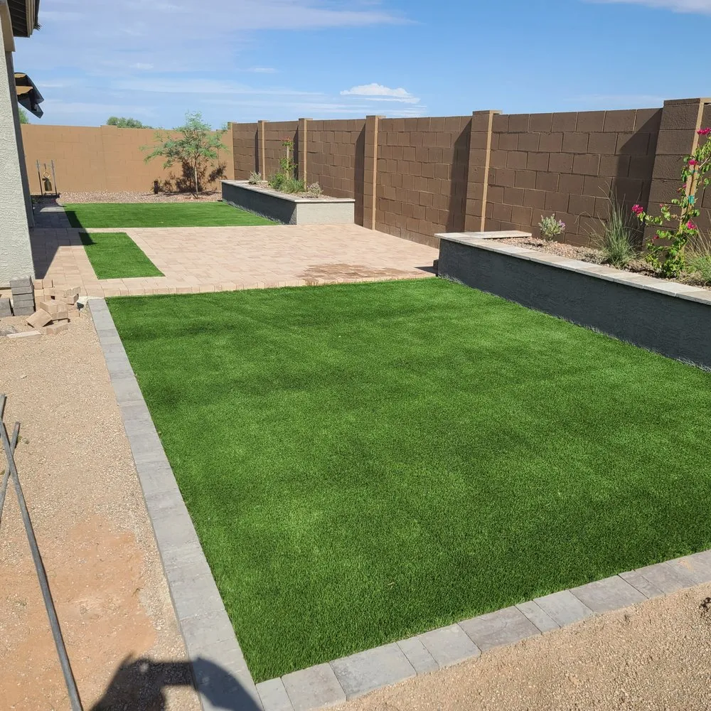 Top-rated lawn mowing service in Casa Grande, AZ by Earth and Water Landscaping