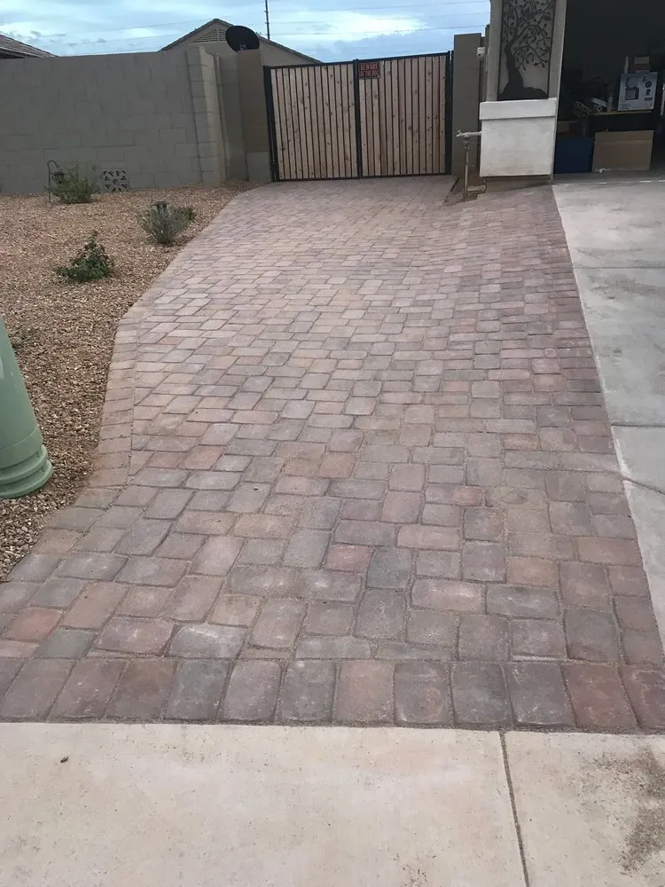 Local outdoor landscaping with custom design in Casa Grande, AZ by Earth and Water Landscaping