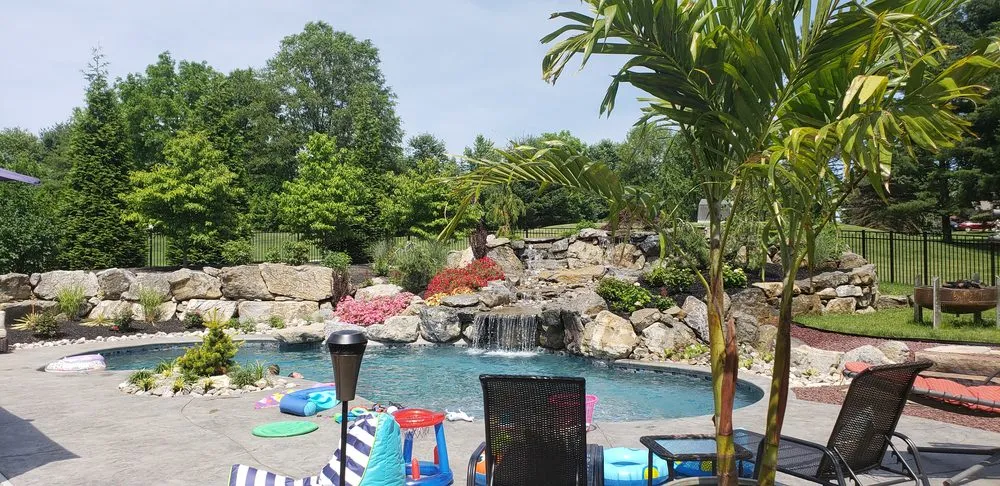 Custom lawn care service with custom design across Lincoln, RI - Earth and Water