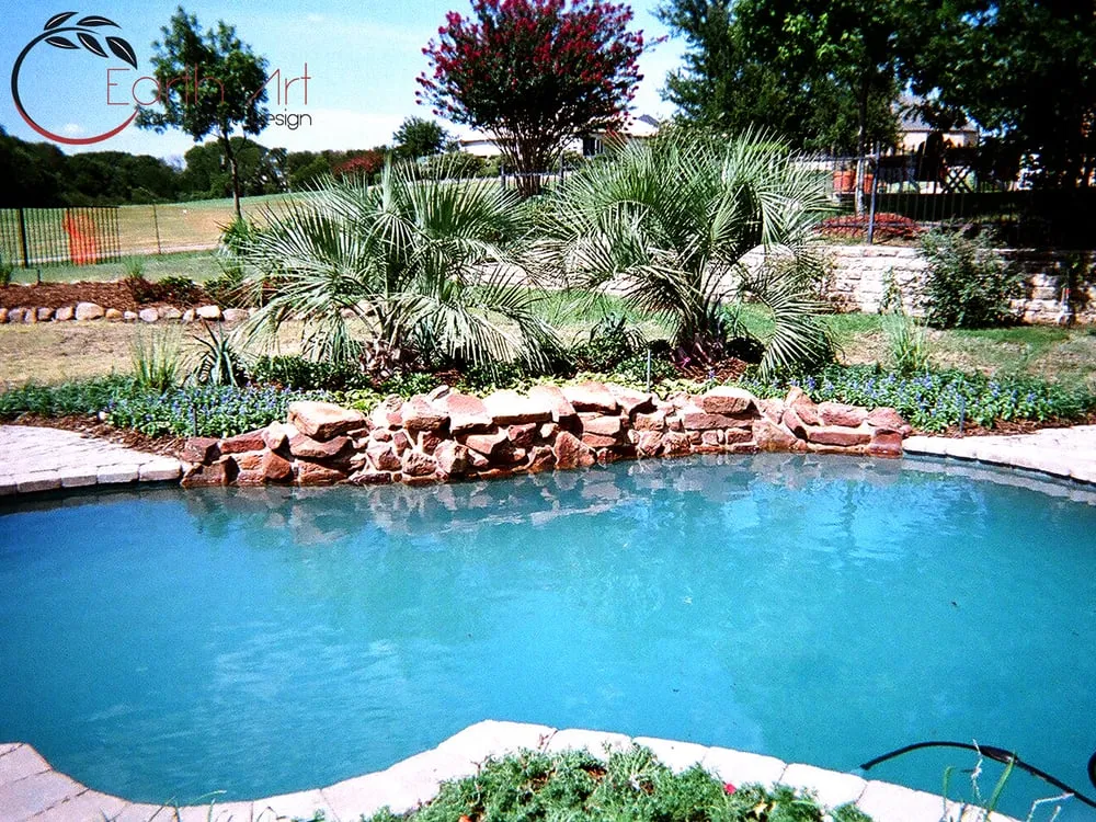 Custom landscape design near you in Heath, TX by Earth Art