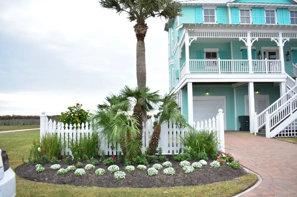 Expert lawn mowing service in Galveston, TX by Earth Creations Landscaping