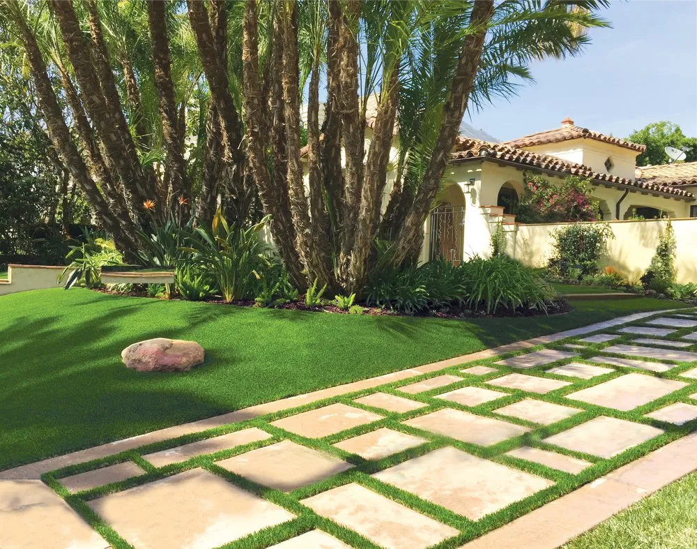 Professional outdoor landscaping with custom design in Los Angeles, CA by Earth Design