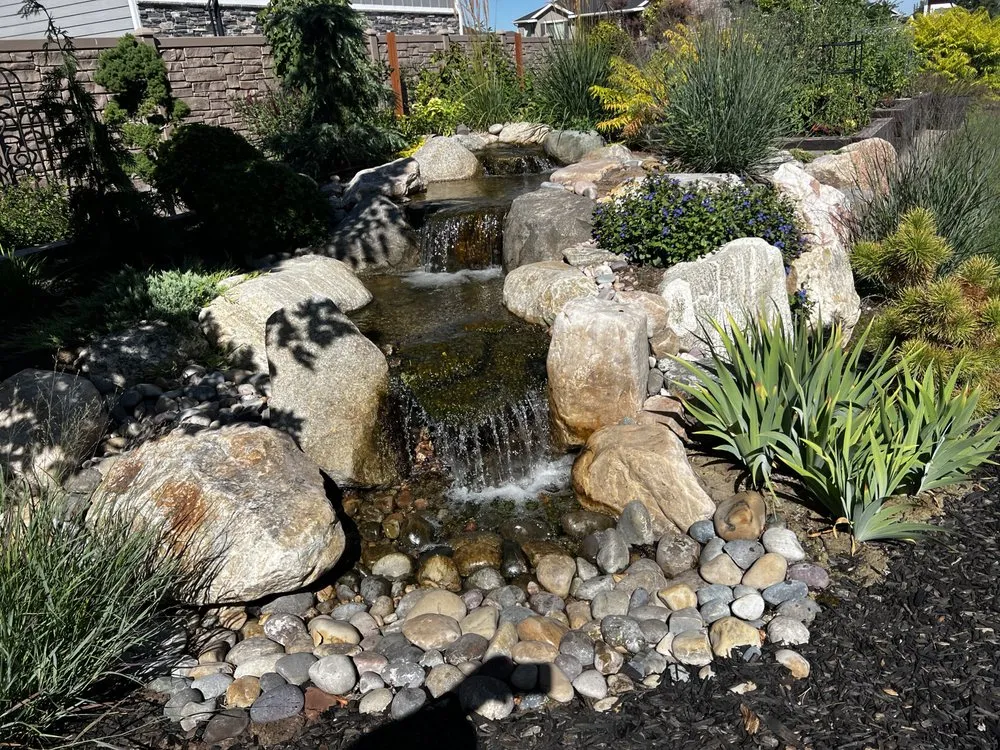 Local landscape installation in Harrisville, UT by Earth Energy Waterscapes