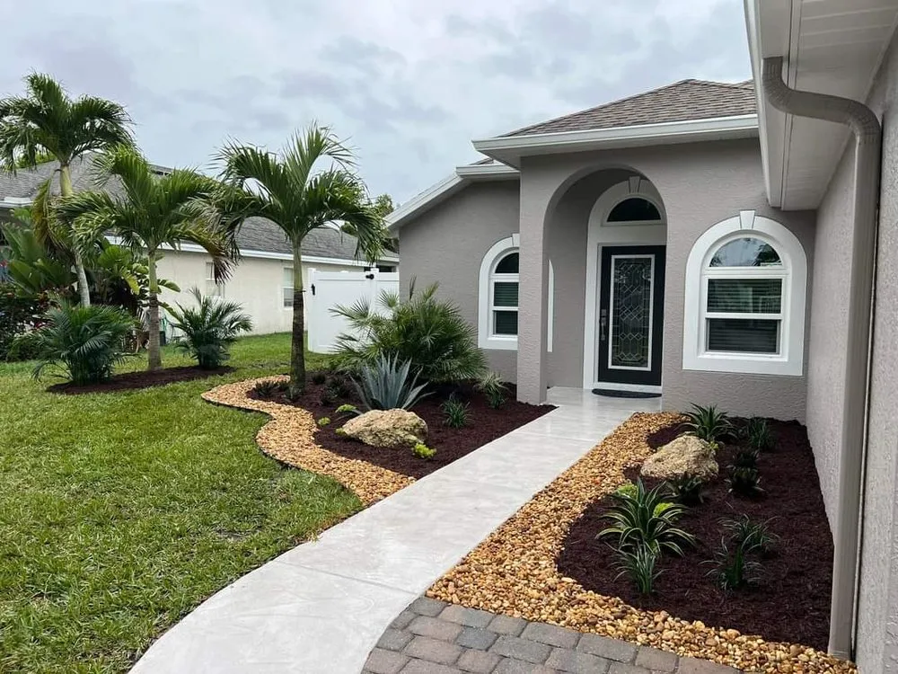 Professional landscape installation near you in Sarasota, FL by Earth Growth Green