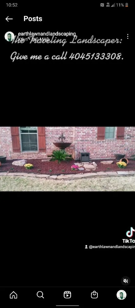 Custom landscaping services for homes in Atlanta, GA by Earth Lawn and Landscaping
