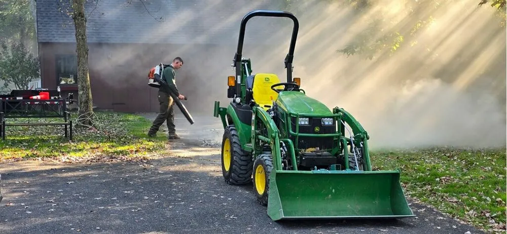 Custom lawn mowing service in Ellington, CT by Earth Management Solutions