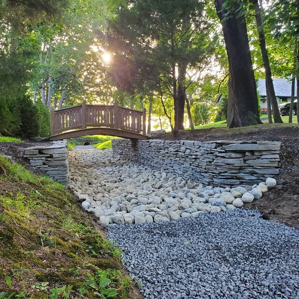 Professional garden landscaping with custom design in Manasquan, NJ by Earth Scapes Landscape & Outdoor Living