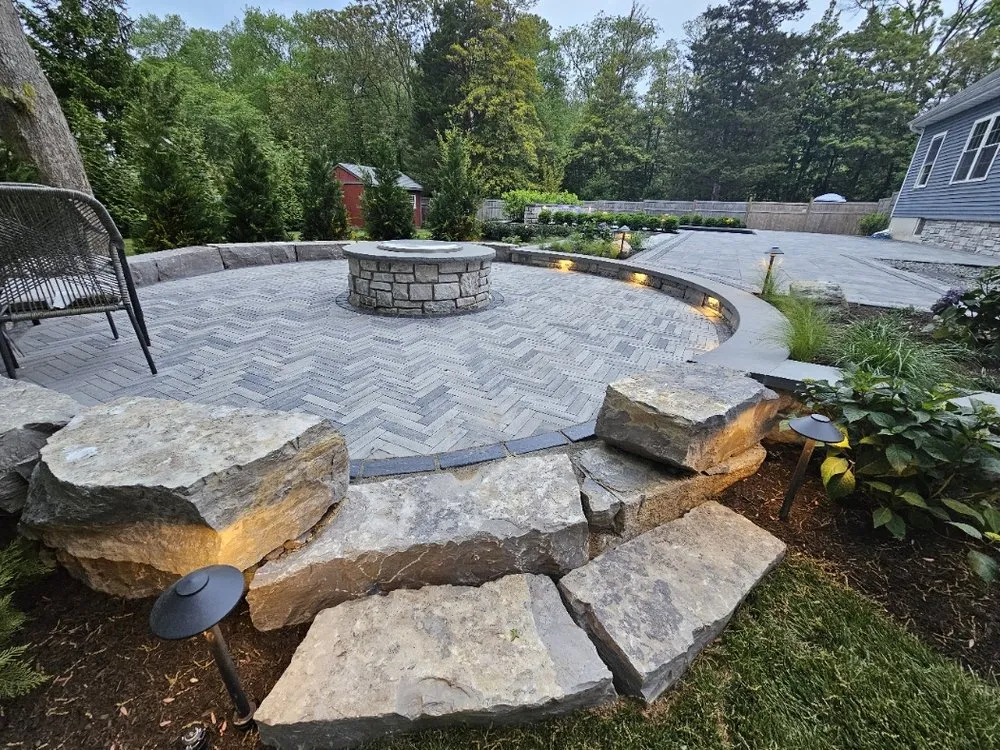 Custom landscape installation for outdoor upgrades in Manasquan, NJ by Earth Scapes Landscape & Outdoor Living