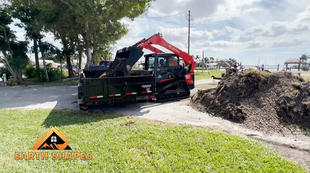 Professional landscape installation for residential properties across Bradenton, FL - Earth Shapes