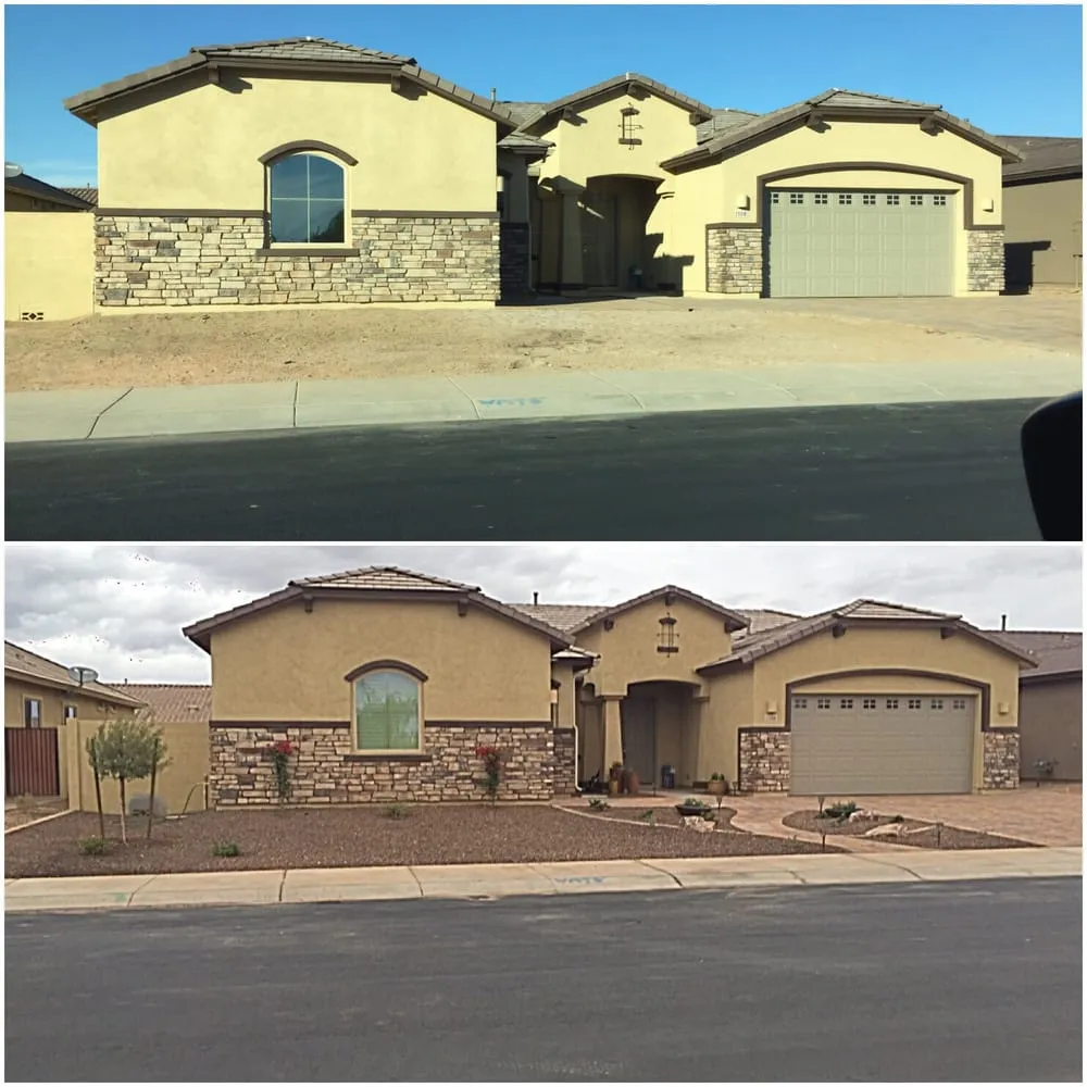 Professional lawn mowing service with custom design in Mesa, AZ by Earth Smart Design