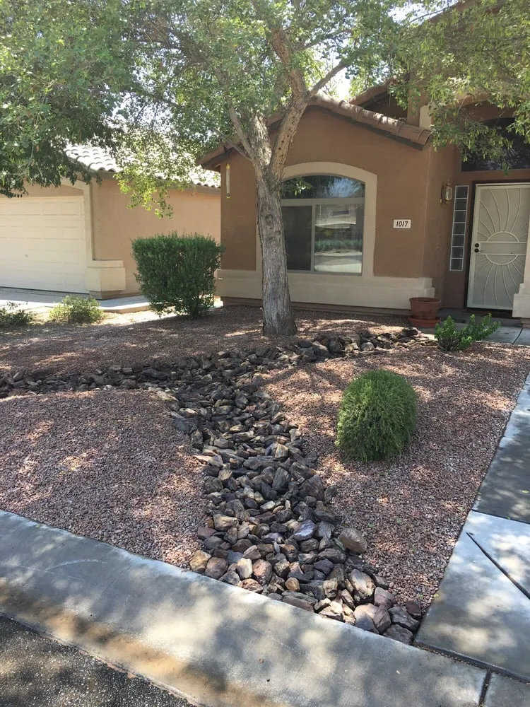 Affordable yard cleanup service for homes in Mesa, AZ by Earth Smart Design