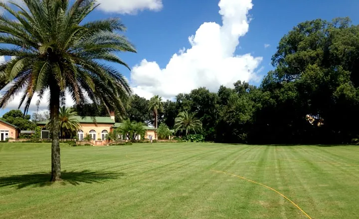 Custom lawn mowing service for year-round maintenance in Plant City, FL by Earth-Tech Property Solutions