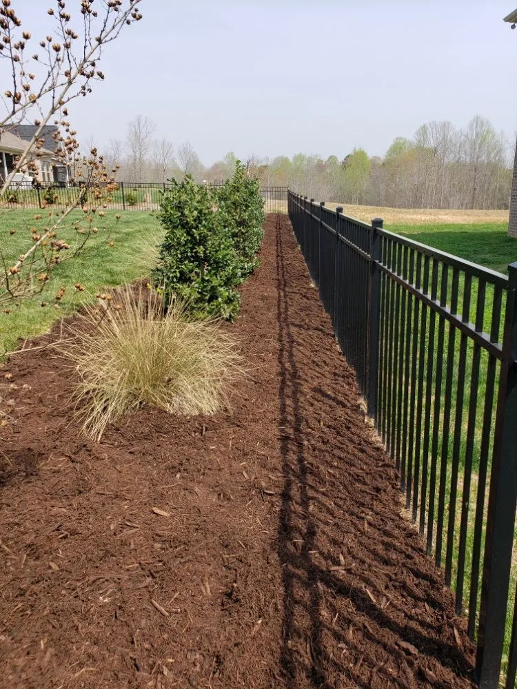 Local landscape installation in Clemmons, NC by Earth Trends lawn and landscaping