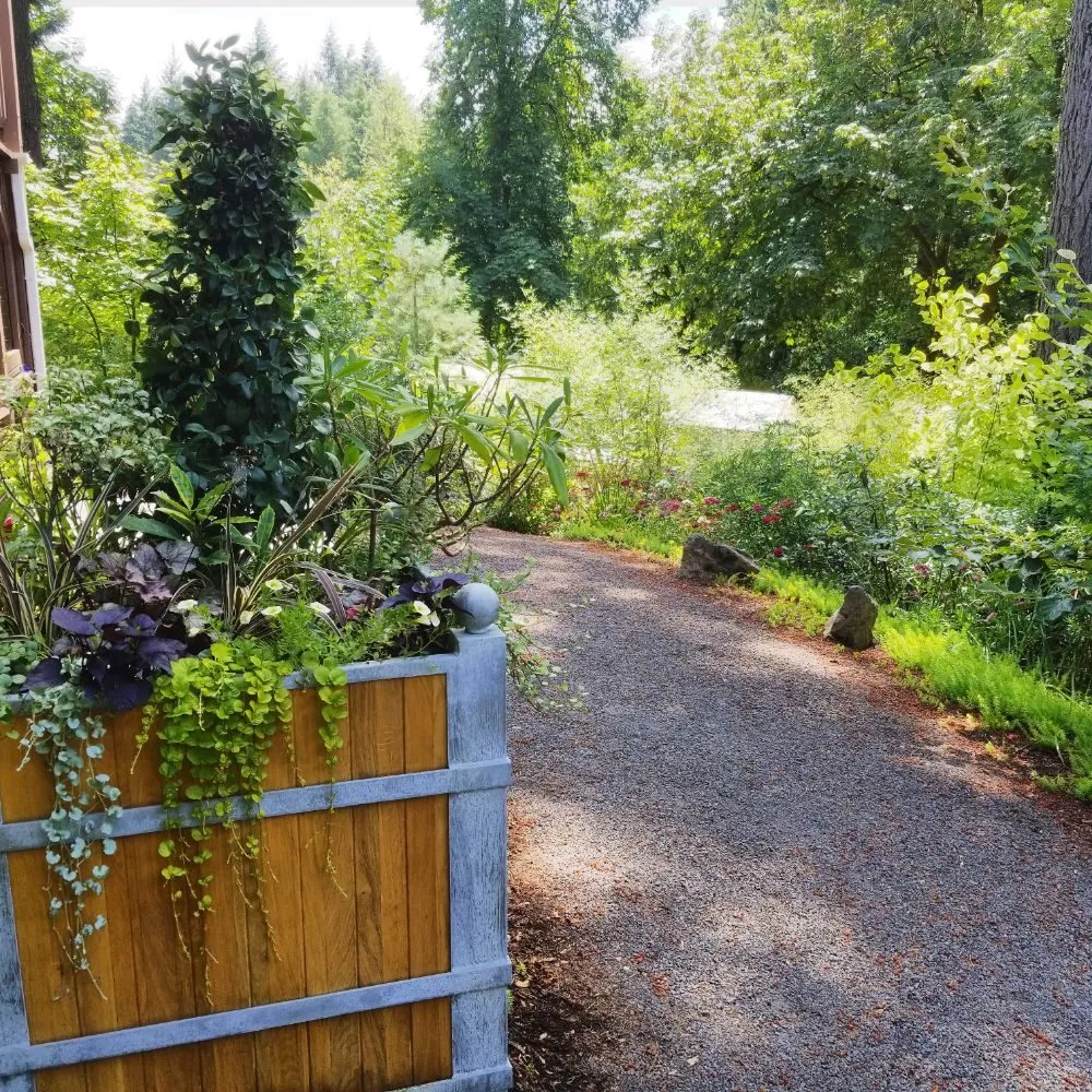 Custom landscape design in Portland, OR by Earth, Water & Wood