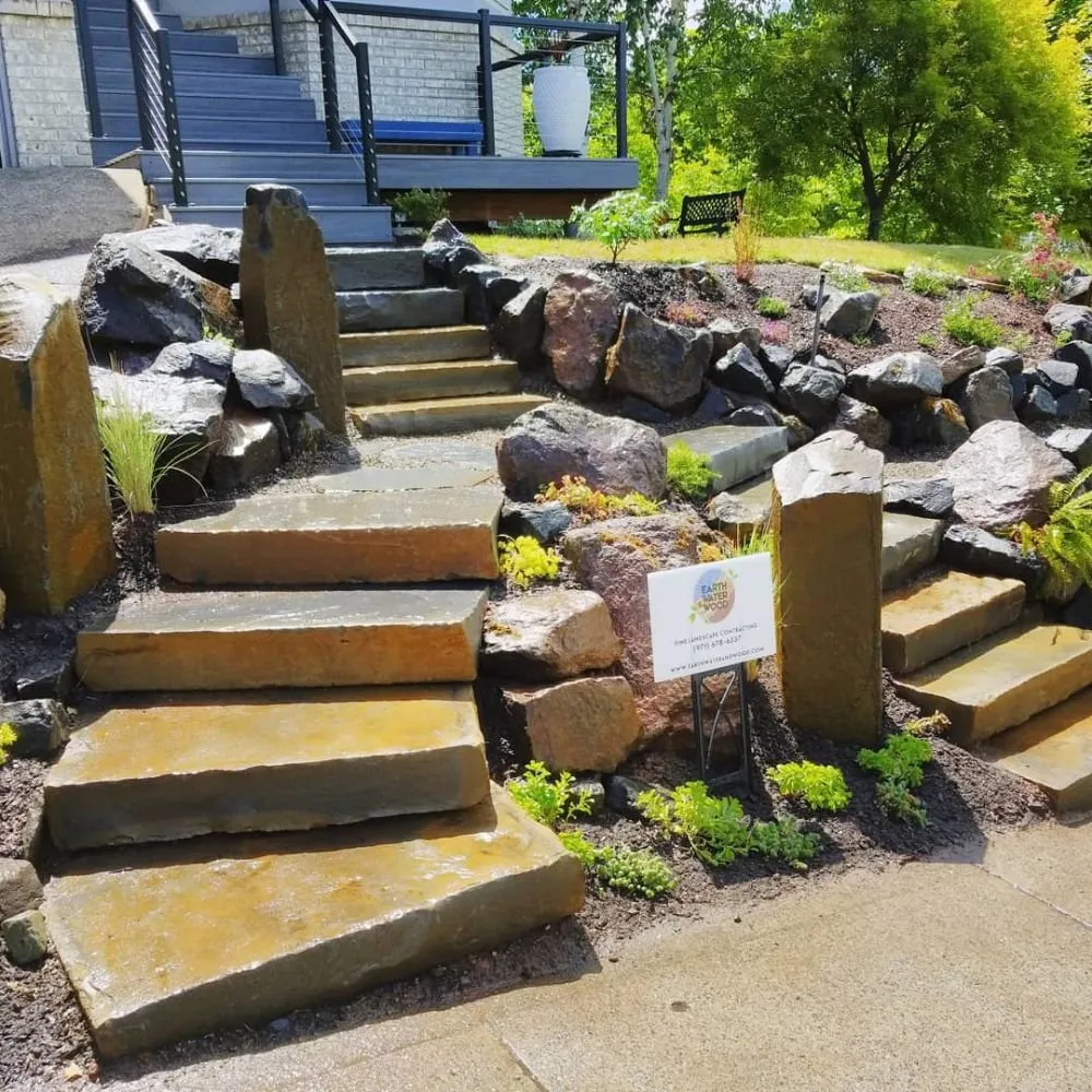 Top-rated landscape installation in Portland, OR - Earth, Water & Wood