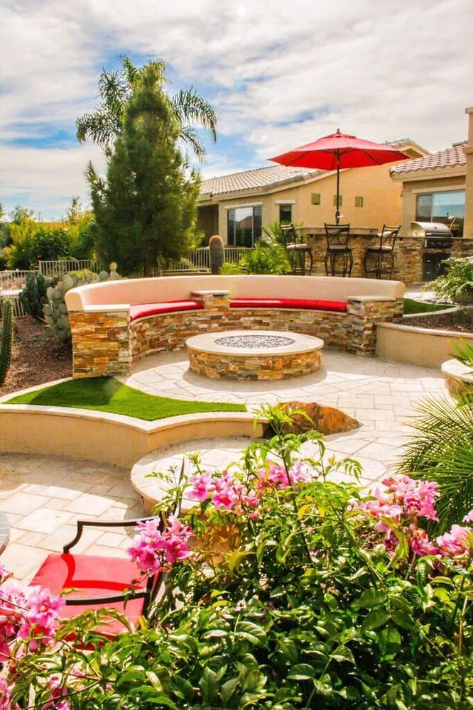 Local garden landscaping in Gilbert, AZ by Earth Water Fire Landscaping
