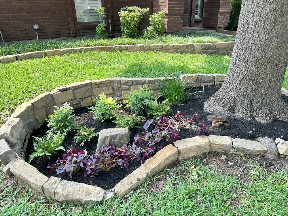 Local landscape installation in Denton, TX - EarthAid Organics