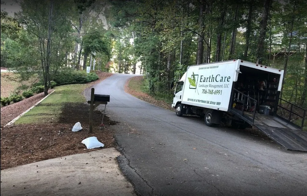 Affordable yard cleanup service in Clarkesville, GA by EarthCare Landscape Management