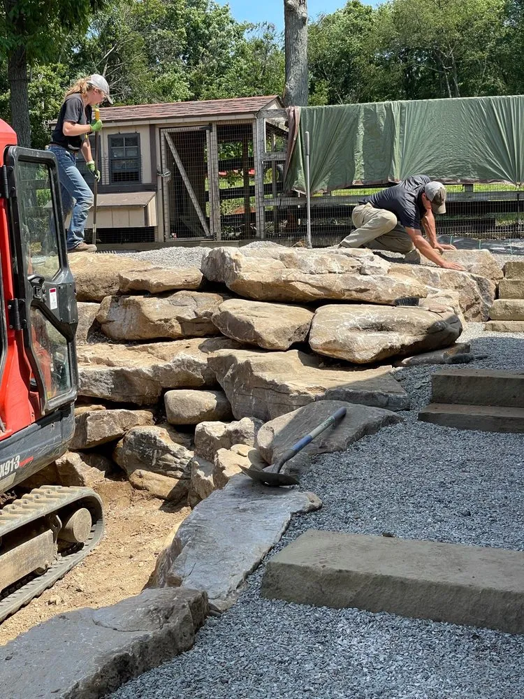 Professional lawn mowing service with custom design in Indiana, PA by EarthCraft Landscaping