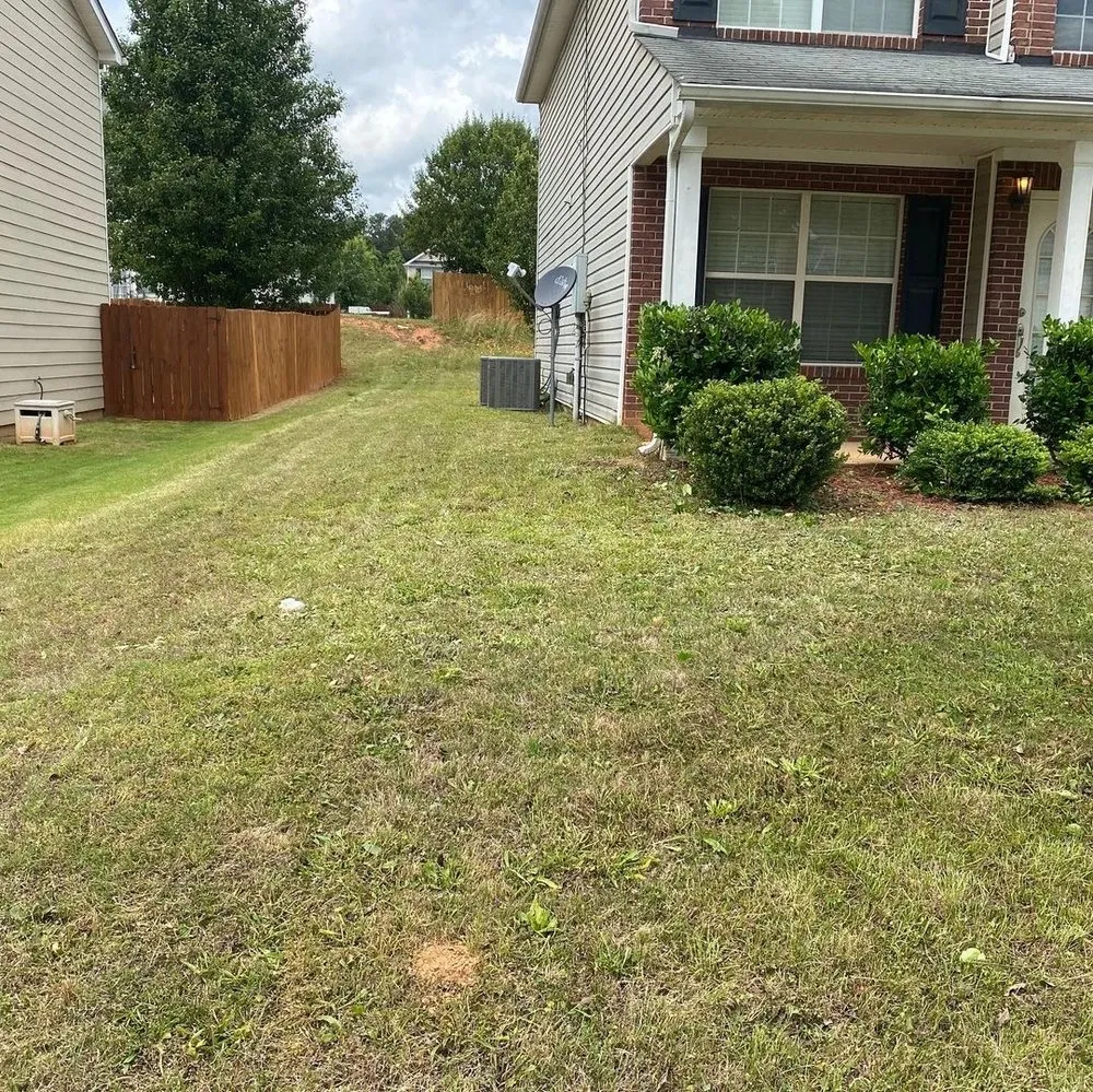 Professional lawn care service with custom design in Hampton, GA by Earthling’s Yard Services