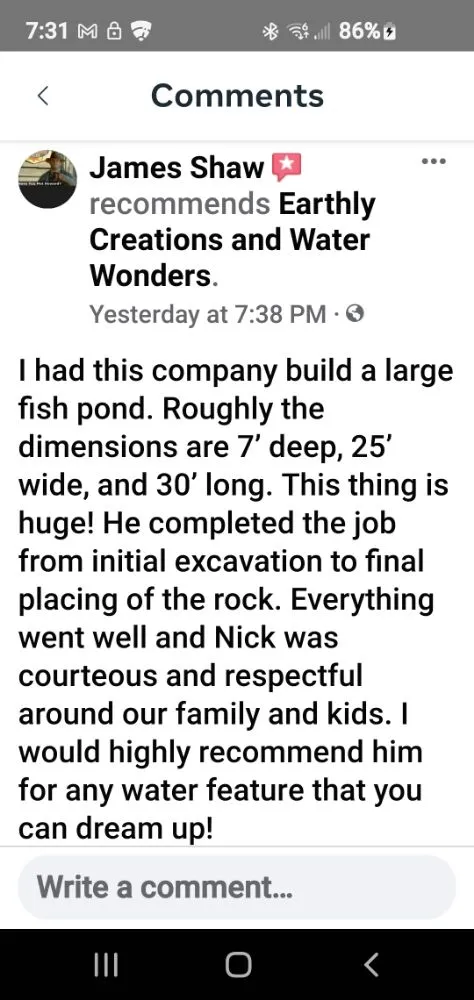 Local landscape installation in Boaz, AL by Earthly Creations And Water Wonders