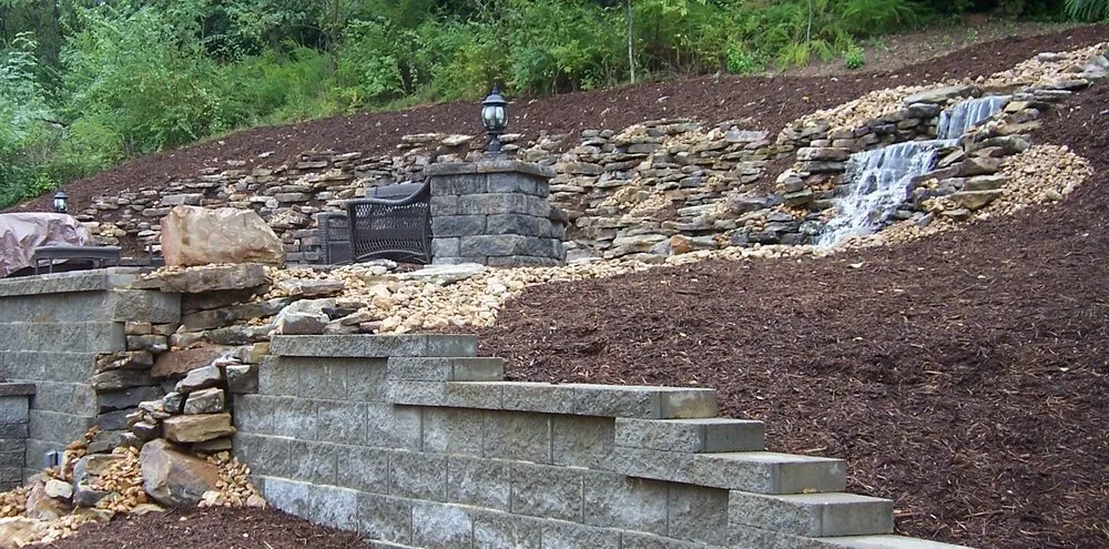 Custom landscape installation in St. Louis, MO by Earthscapes & Construction