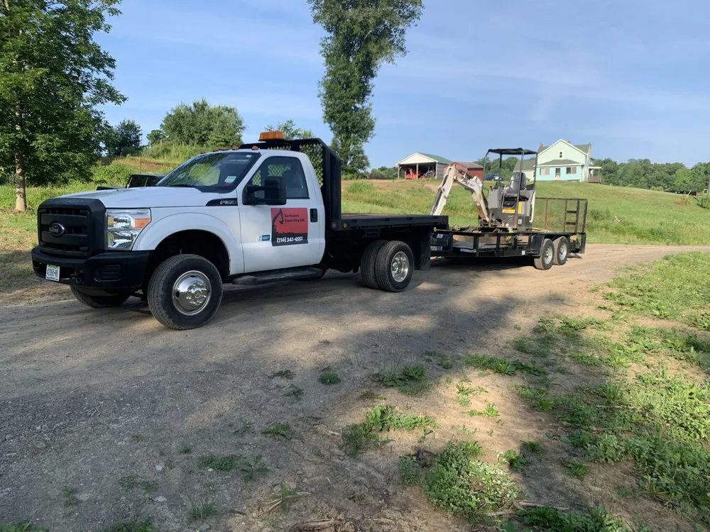 Professional outdoor landscaping in Irving, NY by Earthscore Excavating