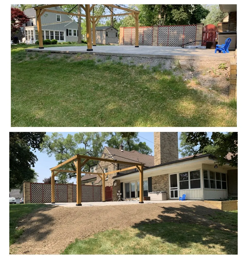 Local landscape installation in Irving, NY by Earthscore Excavating
