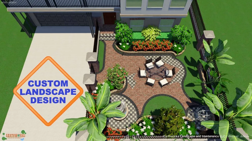 Top-rated landscape design for outdoor upgrades in Houston, TX by Earthworks Landscape and Maintenance