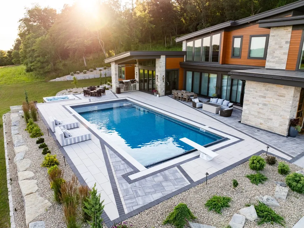 Local lawn mowing service for beautiful yards in River Falls, WI by Earthworks Landscape Architects & Contractors