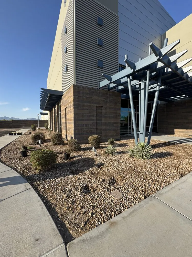 Expert lawn mowing service with custom design in Higley, AZ by Earthworks Landscape Solutions
