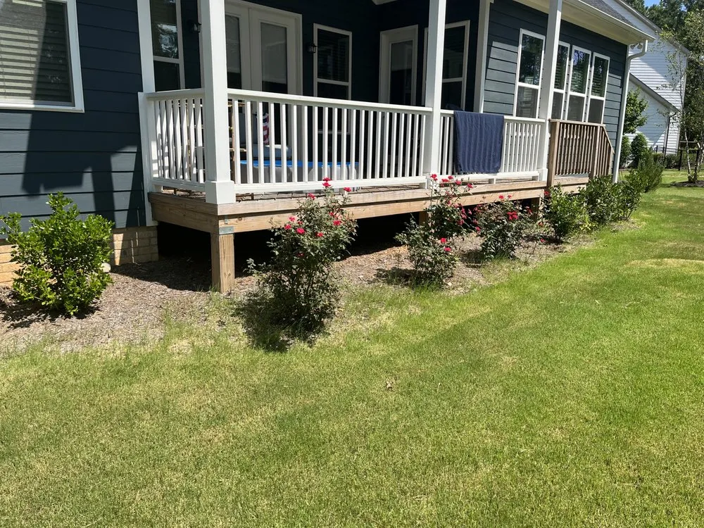 Local landscape installation in Knightdale, NC by Earthworks Landscaping