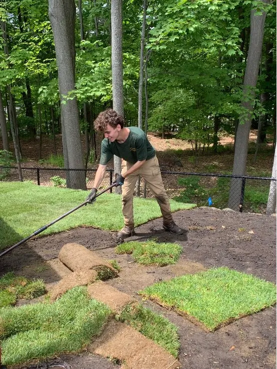 Custom residential landscaping for residential properties in Wakefield, MA by Earthworks Landscaping