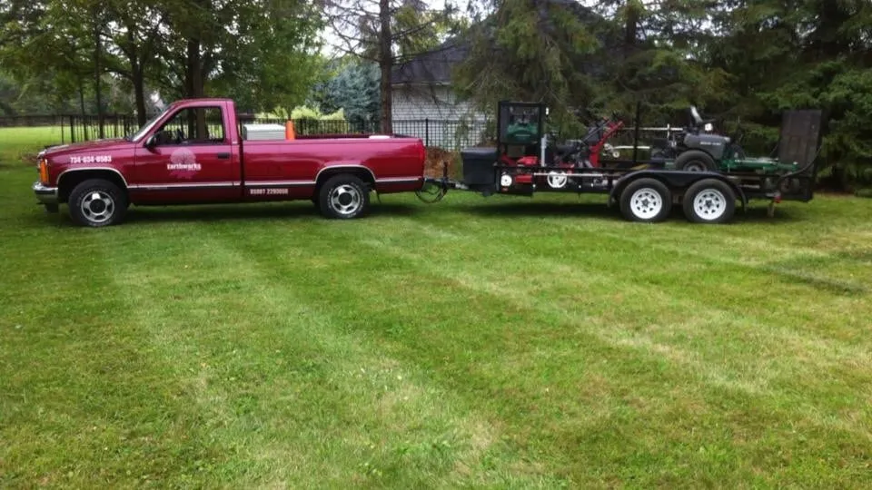 Affordable lawn mowing service in Canton, MI by Earthworks Outdoor Care