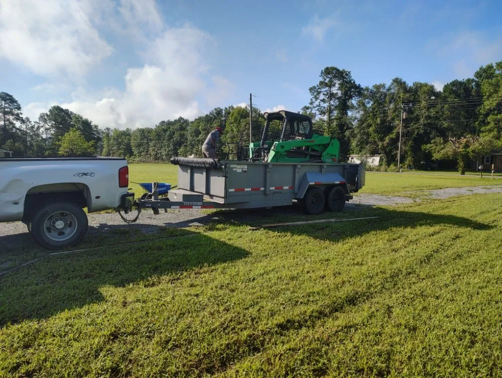 Custom garden landscaping in Atkinson, NC by East Coast Landscapes and Concrete