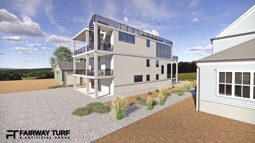 Top-rated landscape design for residential properties in Ventnor City, NJ by East Coast Synthetic Turf Resources