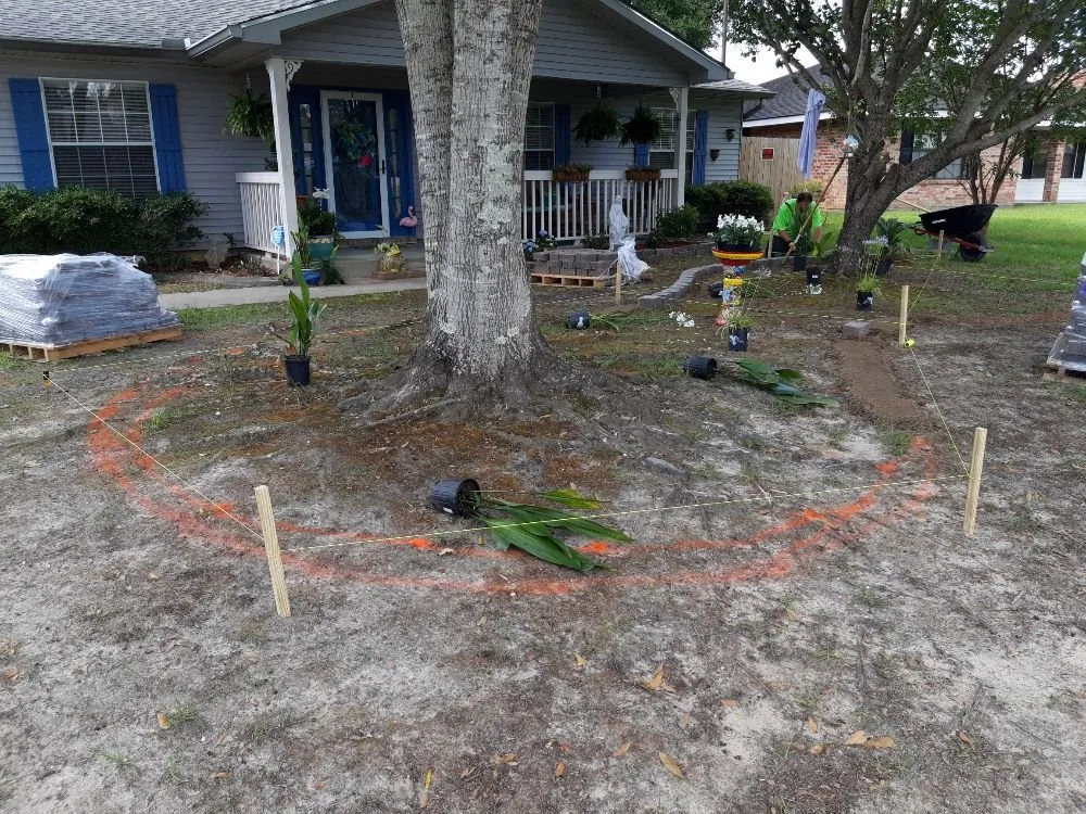 Reliable landscape installation with custom design in Picayune, MS by Easterling Brothers