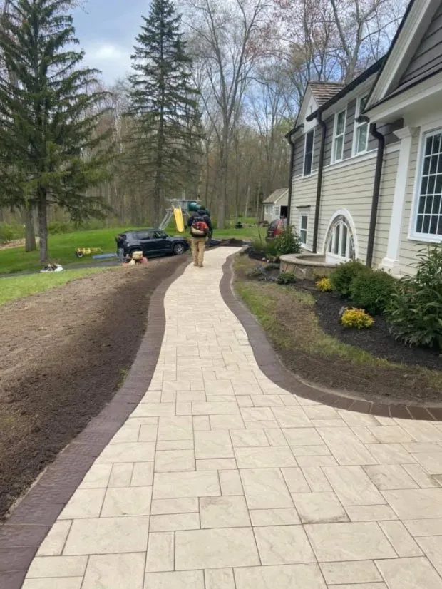Affordable outdoor landscaping with custom design in Clifton, NJ by Eastern Concrete Coatings