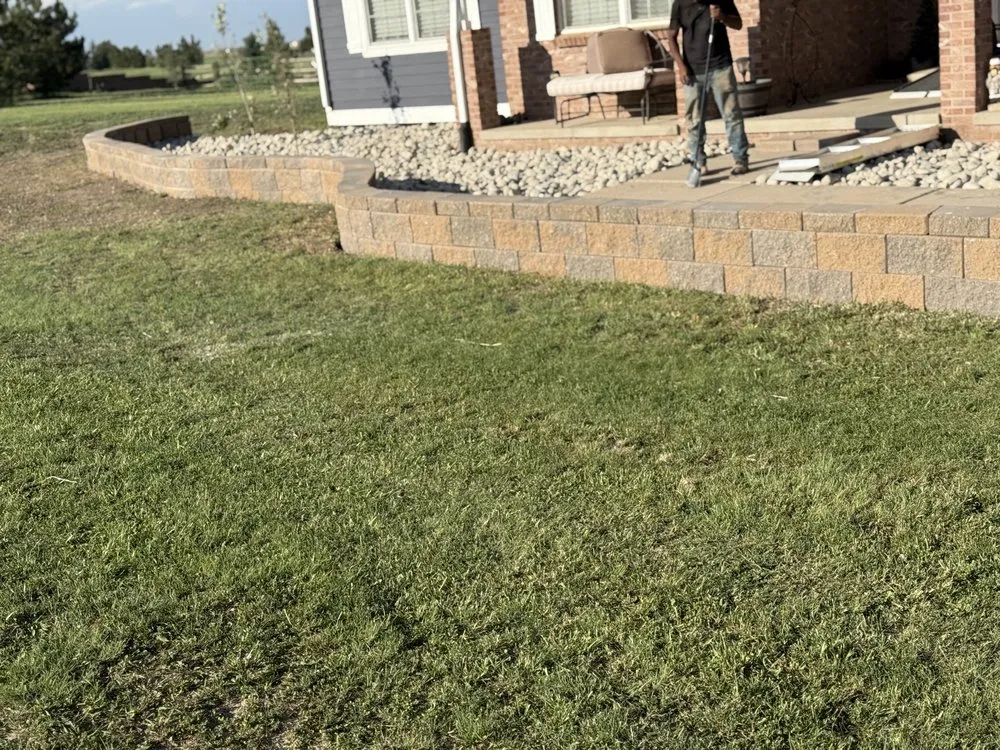 Custom outdoor landscaping for residential properties in Watkins, CO by Eastern Lawn & Landscape